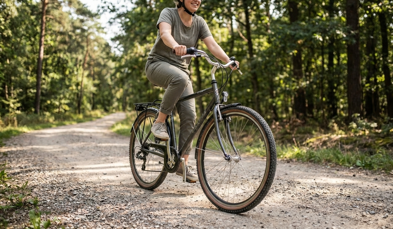 Kan man køre gravel på en almindelig citybike eller hybridcykel?