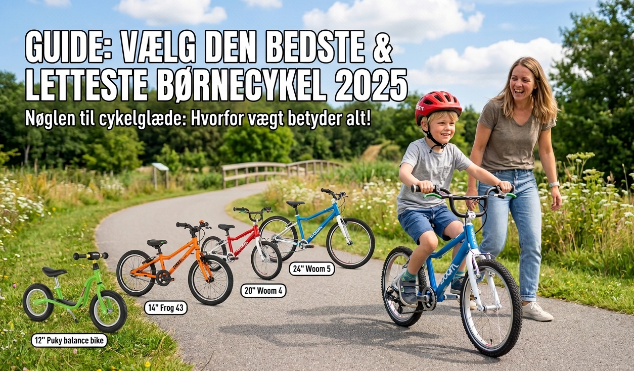 De bedste og letteste børnecykler: Guide til alle aldersgrupper